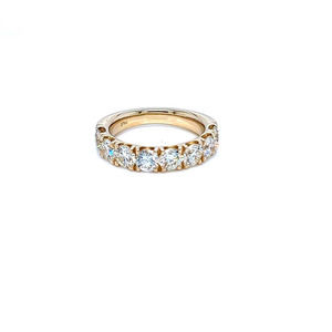 14K Yellow Gold Piece with 8 Round Diamonds